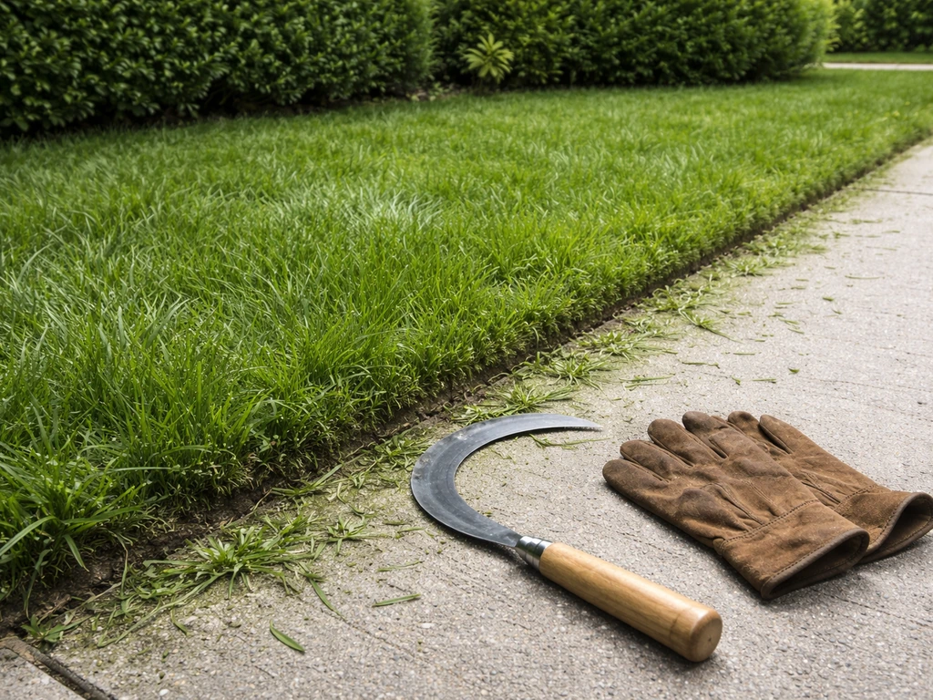 Couper l’herbe manuellement : guide pratique étape par étape