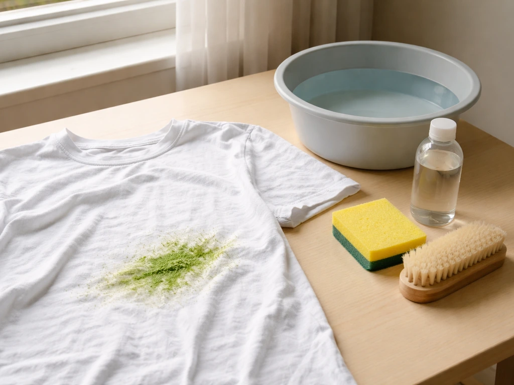 Enlever une tache d’herbe : méthode étape par étape