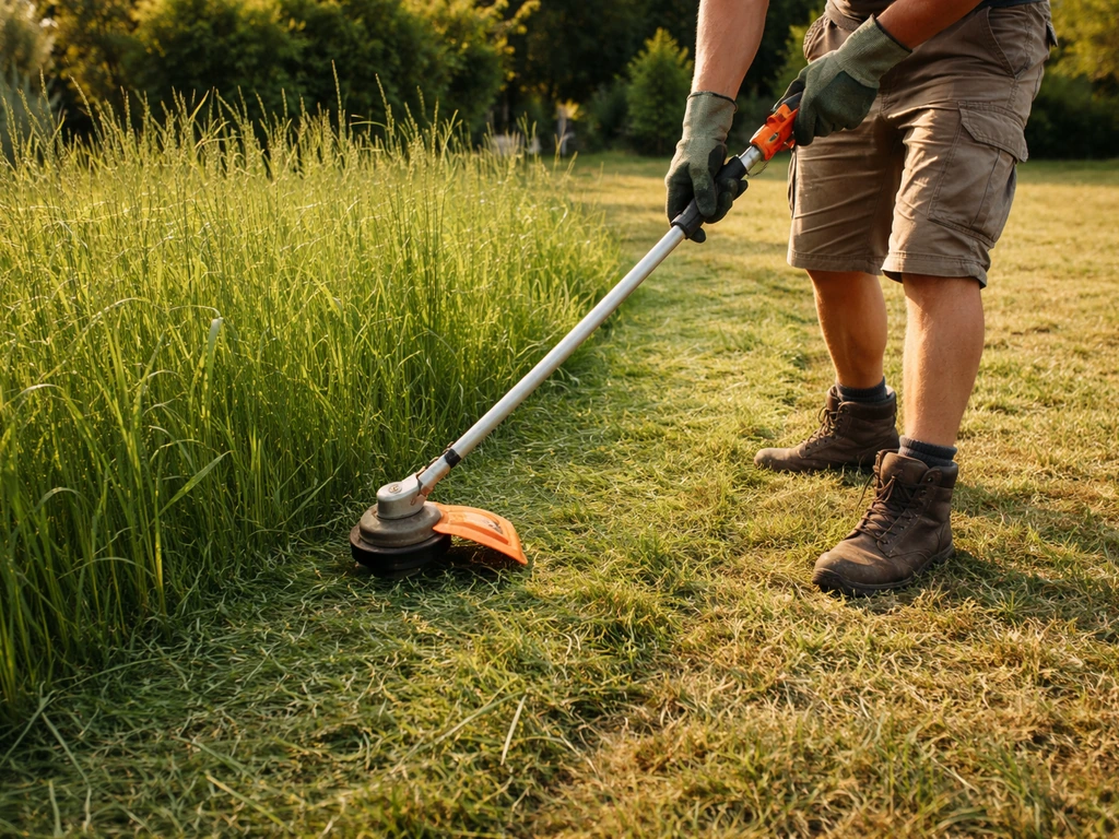 Couper herbe haute sans tondeuse : méthode pas à pas