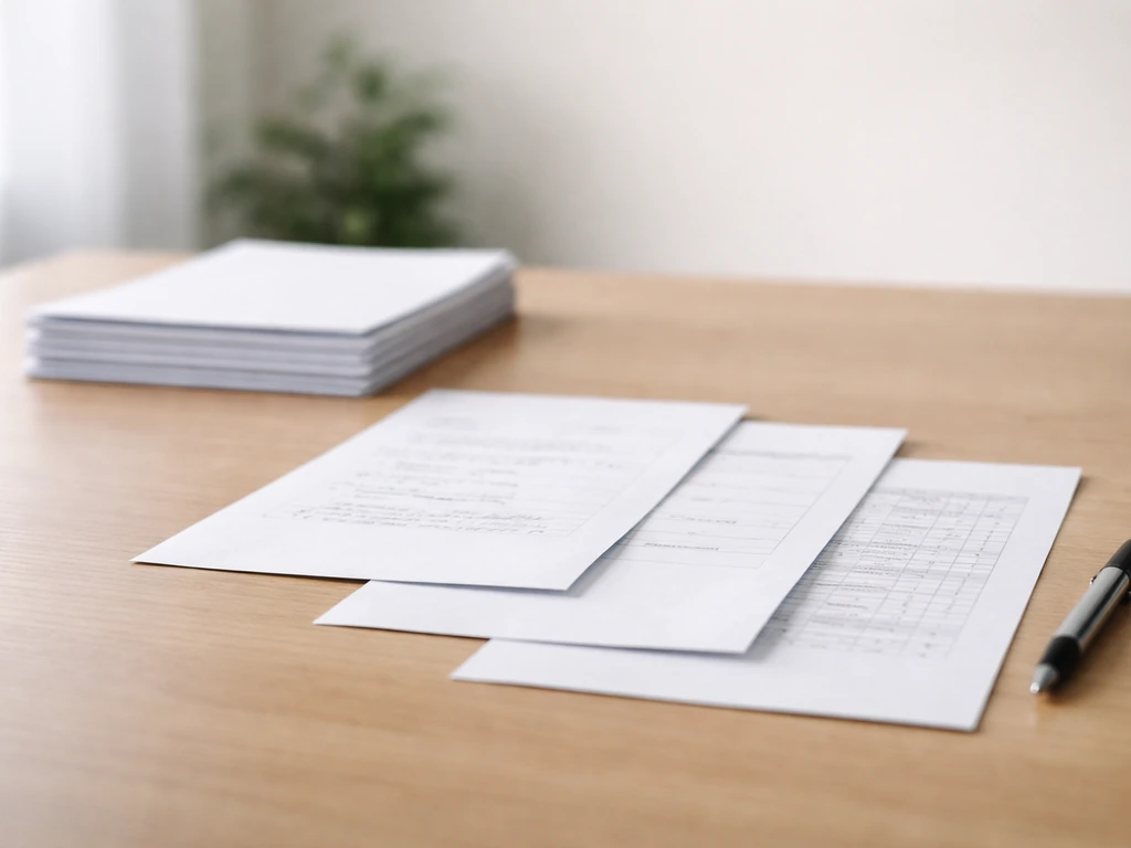 Brouillons de courriers et documents rangés en ordre, symbolisant une progression de démarches pour un litige de voisina