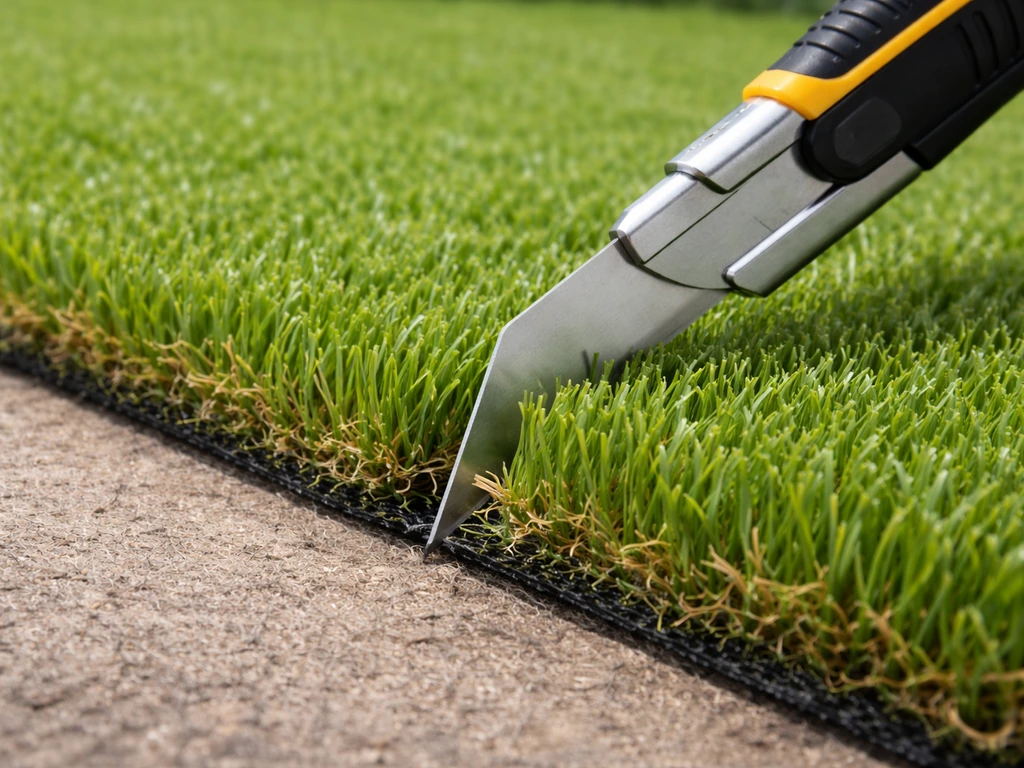 Faux couper herbe : guide pratique pour raccourcir le faux gazon